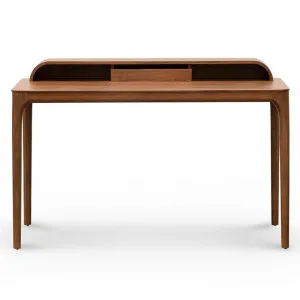 Hewitt Ashwood Home Office Desk, 130cm, Light Walnut by Conception Living, a Desks for sale on Style Sourcebook