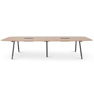 Svia Boardroom Meeting Table, 360cm, Natural / Black by Conception Living, a Desks for sale on Style Sourcebook