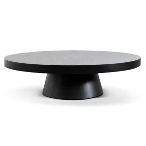 Desio Wooden Round Coffee Table, 110cm, Black by Conception Living, a Coffee Table for sale on Style Sourcebook