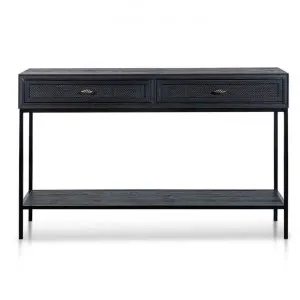 Salem Elm Timber & Iron Console Table, 140cm, Black by Conception Living, a Console Table for sale on Style Sourcebook