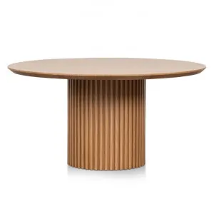 Mossvale Wooden Round Dining Table, 150cm, Natural by Conception Living, a Dining Tables for sale on Style Sourcebook