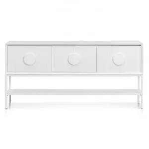 Cheldham Wood & Metal Console Table, 180cm, White by Conception Living, a Console Table for sale on Style Sourcebook