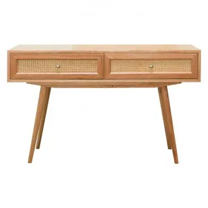 Norma Tasmanian Oak & Rattan Hall Table, 130cm by OZW Furniture, a Console Table for sale on Style Sourcebook