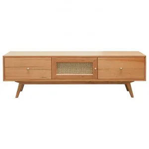 Norma Tasmanian Oak & Rattan 1 Door 2 Drawer TV Unit, 160cm by OZW Furniture, a Entertainment Units & TV Stands for sale on Style Sourcebook