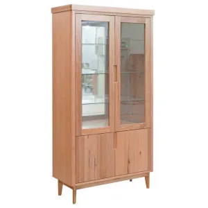 Cabarita Tasmanian Oak Timber 4 Door Display Cabinet by OZW Furniture, a Cabinets, Chests for sale on Style Sourcebook
