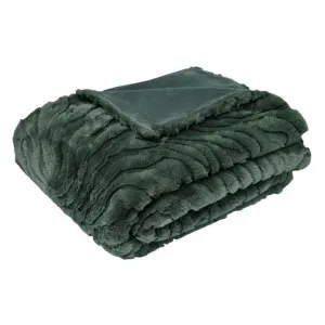 Rita Embossed Plush Throw, 130x160cm, Sea Kelp by A.Ross Living, a Throws for sale on Style Sourcebook