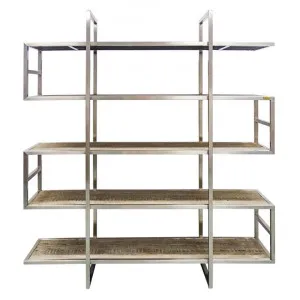 Tatum Oak Timber & Stainless Steel Display Shelf by Searles, a Wall Shelves & Hooks for sale on Style Sourcebook