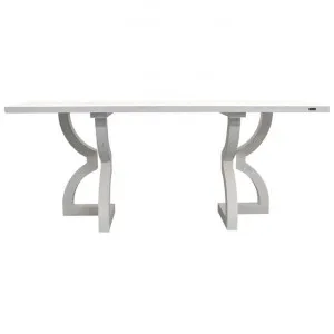 Koffa Oak Timber Console Table, 200cm, White by Hearth & Home, a Console Table for sale on Style Sourcebook