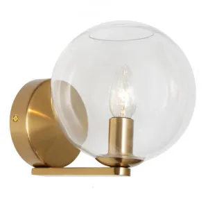 Orpheus Glass Wall Light, Clear / Gold by Cougar Lighting, a Wall Lighting for sale on Style Sourcebook