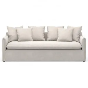Palms Linen Blended Fabric Slipcover Sofa, 3 Seater, Light Beige by FLH, a Sofas for sale on Style Sourcebook