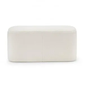 Podd Sherpa Fabric Ottoman Bench, Cream by FLH, a Ottomans for sale on Style Sourcebook