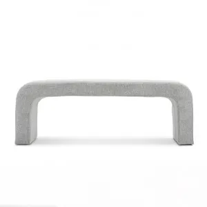 Harper Fabric Arch Bench Seat, 120cm, Hail Grey by FLH, a Benches for sale on Style Sourcebook