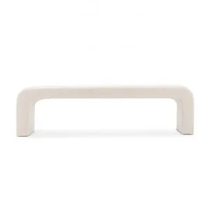 Harper Boucle Fabric Arch Bench Seat, 160cm, Cream by FLH, a Benches for sale on Style Sourcebook