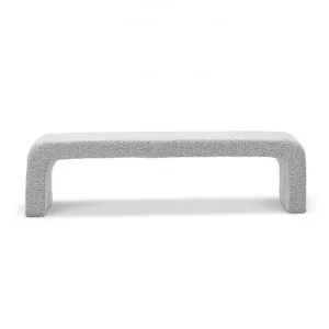 Harper Boucle Fabric Arch Bench Seat, 160cm, Grey Speckle by FLH, a Benches for sale on Style Sourcebook