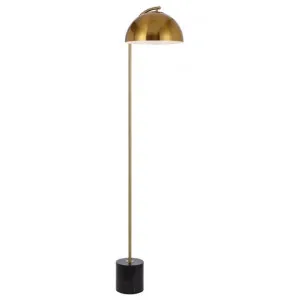 Ortez Marble & Iron Floor Lamp, Antique Gold / Black by Telbix, a Floor Lamps for sale on Style Sourcebook