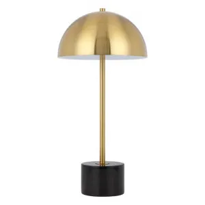 Domez Iron & Marble Table Lamp, Antique Gold / Black by Telbix, a Table & Bedside Lamps for sale on Style Sourcebook