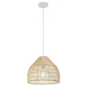 Frya Rattan Pendant Light, Small, Natural by Telbix, a Pendant Lighting for sale on Style Sourcebook