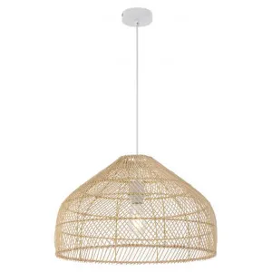 Frya Rattan Pendant Light, Large, Natural by Telbix, a Pendant Lighting for sale on Style Sourcebook