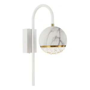 Oneta Arch Arm Wall Light, White by Telbix, a Wall Lighting for sale on Style Sourcebook