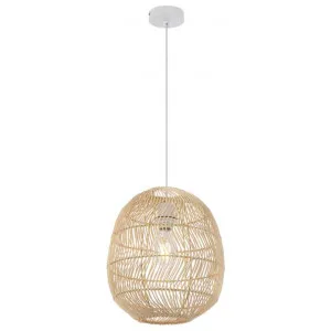 Rana Rattan Pendant Light, Small, Natural by Telbix, a Pendant Lighting for sale on Style Sourcebook