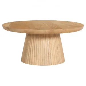 Layla Mango Wood Round Round Coffee Table, 75cm, Natural by Elme Living, a Coffee Table for sale on Style Sourcebook