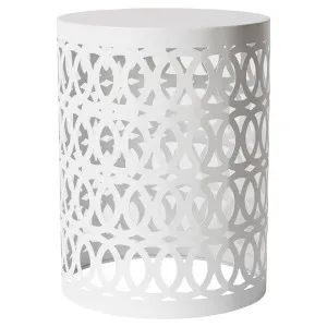 Jazelle Metal Round Accent Stool / Side Table by Elme Living, a Side Table for sale on Style Sourcebook