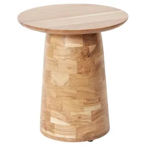 Albert Acacia Timber Round Side Table by Elme Living, a Side Table for sale on Style Sourcebook
