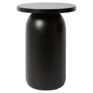 Porter Iron Round Side Table, Black by Elme Living, a Side Table for sale on Style Sourcebook