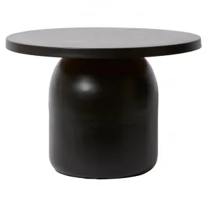 Porter Iron Round Coffee Table, 65cm, Black by Elme Living, a Coffee Table for sale on Style Sourcebook