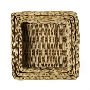 Napa 3 Piece Cane Square Tray Set by Wicka, a Trays for sale on Style Sourcebook