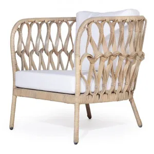 Cilla Rattan Lounge Tub Chair, White Wash by Serano Living, a Chairs for sale on Style Sourcebook