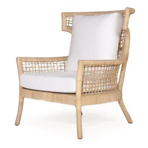 Isla Rattan Lounge Armchair, White Wash by Serano Living, a Chairs for sale on Style Sourcebook