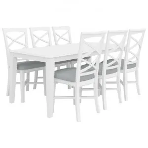 Hastings 7 Piece Wooden Dining Table Set by Dodicci, a Dining Sets for sale on Style Sourcebook