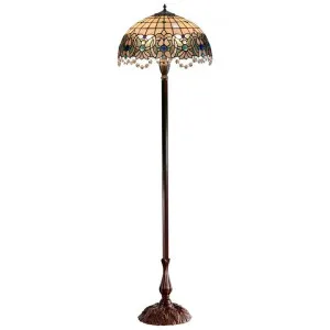 Shelby Tiffany Style Stained Glass Floor Lamp by GG Bros, a Floor Lamps for sale on Style Sourcebook
