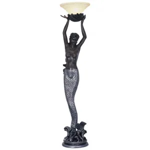 Salopian Mermaid Figurine Floor Lamp by GG Bros, a Floor Lamps for sale on Style Sourcebook