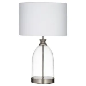 Society Home Marlow Glass Base Table Lamp by Society Home, a Table & Bedside Lamps for sale on Style Sourcebook