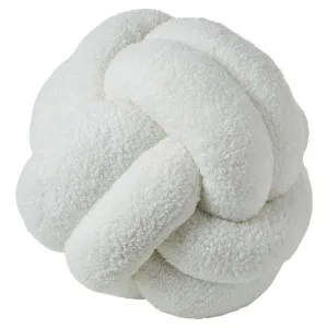 Amalfi Knot Faux Fur Ball Cushion by Amalfi, a Cushions, Decorative Pillows for sale on Style Sourcebook