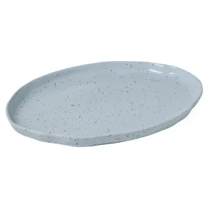Amalfi Organic Glazed Porcelain Oval Platter, Silver Grey by Amalfi, a Plates for sale on Style Sourcebook