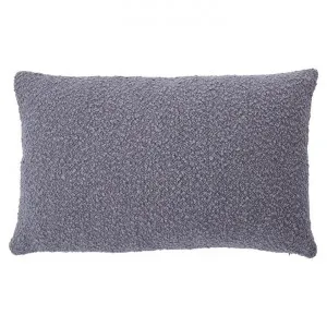 Grand Designs Kinsley Feather Filled Boucle Fabric Lumbar Cushion, Grey by Grand Designs Home Collection, a Cushions, Decorative Pillows for sale on Style Sourcebook