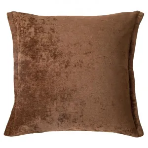 Grand Designs Feather Filled Velvet Euro Cushion, Brown by Grand Designs Home Collection, a Cushions, Decorative Pillows for sale on Style Sourcebook