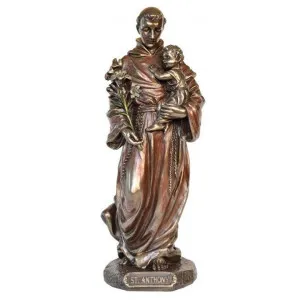 Veronese Cold Cast Bronze Coated Figurine, St Anthony by Veronese, a Statues & Ornaments for sale on Style Sourcebook