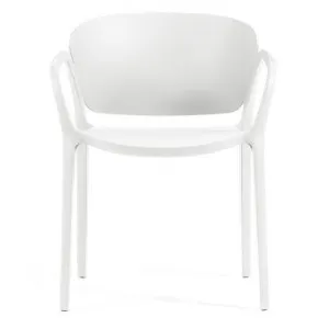Dalmia Outdoor Dining Armchair, White by El Diseno, a Outdoor Chairs for sale on Style Sourcebook