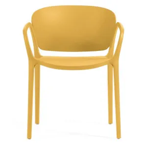 Dalmia Outdoor Dining Armchair, Mustard by El Diseno, a Outdoor Chairs for sale on Style Sourcebook