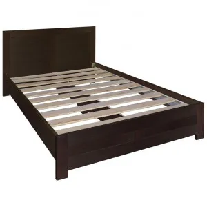 Hana Bed, Double, Walnut by EBT Furniture, a Beds & Bed Frames for sale on Style Sourcebook