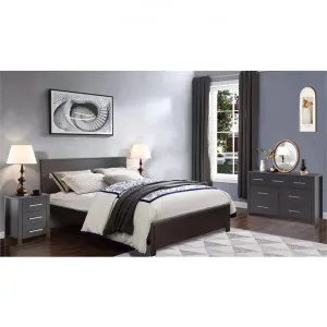 Cue 4 Piece Bedroom Suite with Dresser, Double, Walnut by EBT Furniture, a Bedroom Sets & Suites for sale on Style Sourcebook