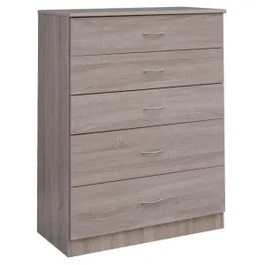 Mission 5 Drawer Tallboy, Light Oak by EBT Furniture, a Dressers & Chests of Drawers for sale on Style Sourcebook