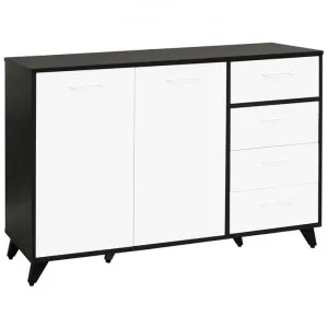 Hana 2 Door 4 Drawer Dresser, Walnut / White by EBT Furniture, a Dressers & Chests of Drawers for sale on Style Sourcebook