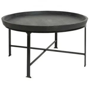 Soho Mango Wood & Metal Round Tray Top Coffee Table, 80cm by Canvas Sasson, a Coffee Table for sale on Style Sourcebook