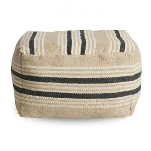 Kingsley Jute Square Pouf Ottoman by Canvas Sasson, a Ottomans for sale on Style Sourcebook