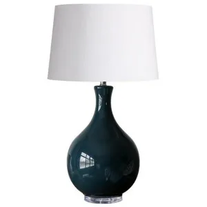 Midnight Glass Base Table Lamp by Canvas Sasson, a Table & Bedside Lamps for sale on Style Sourcebook